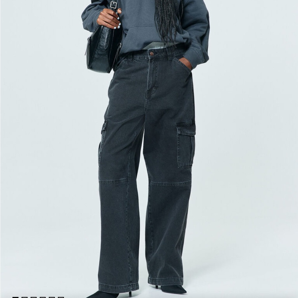 H&M Denim Cargo Trousers